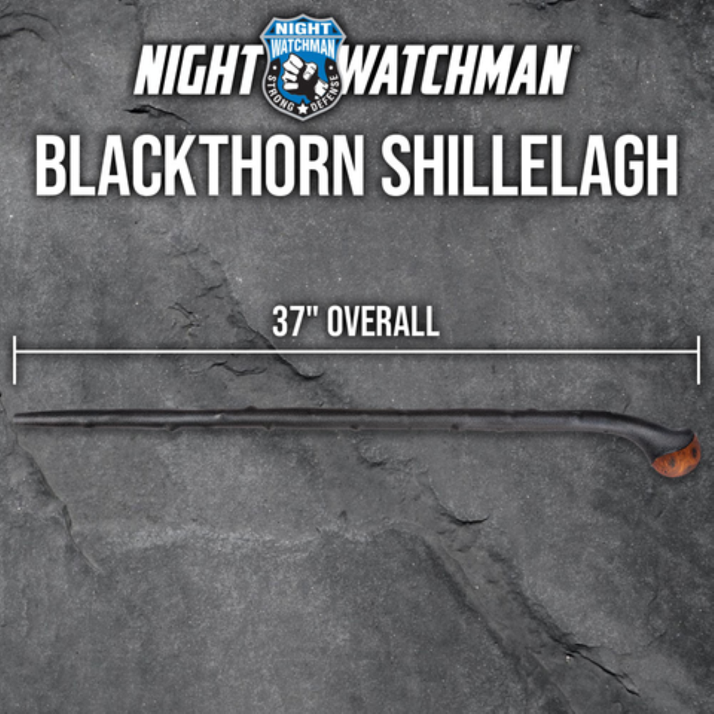 Night Watchman Blackthorn Shillelagh Walking Stick