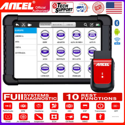 Ancel X6 Bluetooth Bi-Directional OBD2 Automotive Full System Car Diagnostic 