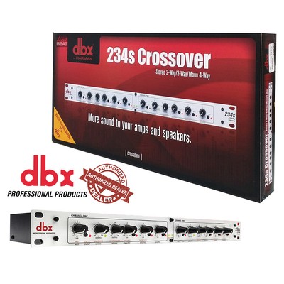 DBX 234S Professional Crossover Stereo 2 / 3 Way, Mono 4 Way 691991401282