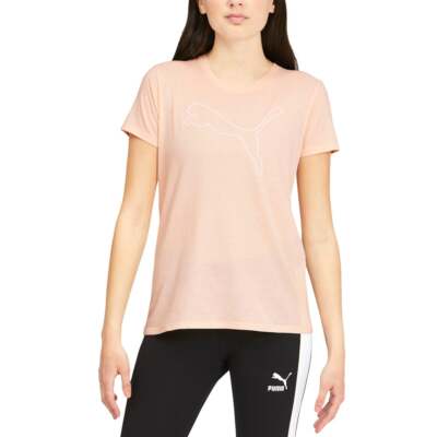 

Puma Rtg Heather Logo Футболка с круглым вырезом и короткими рукавами Женские оранжевые повседневные топы 5, Оранжевый