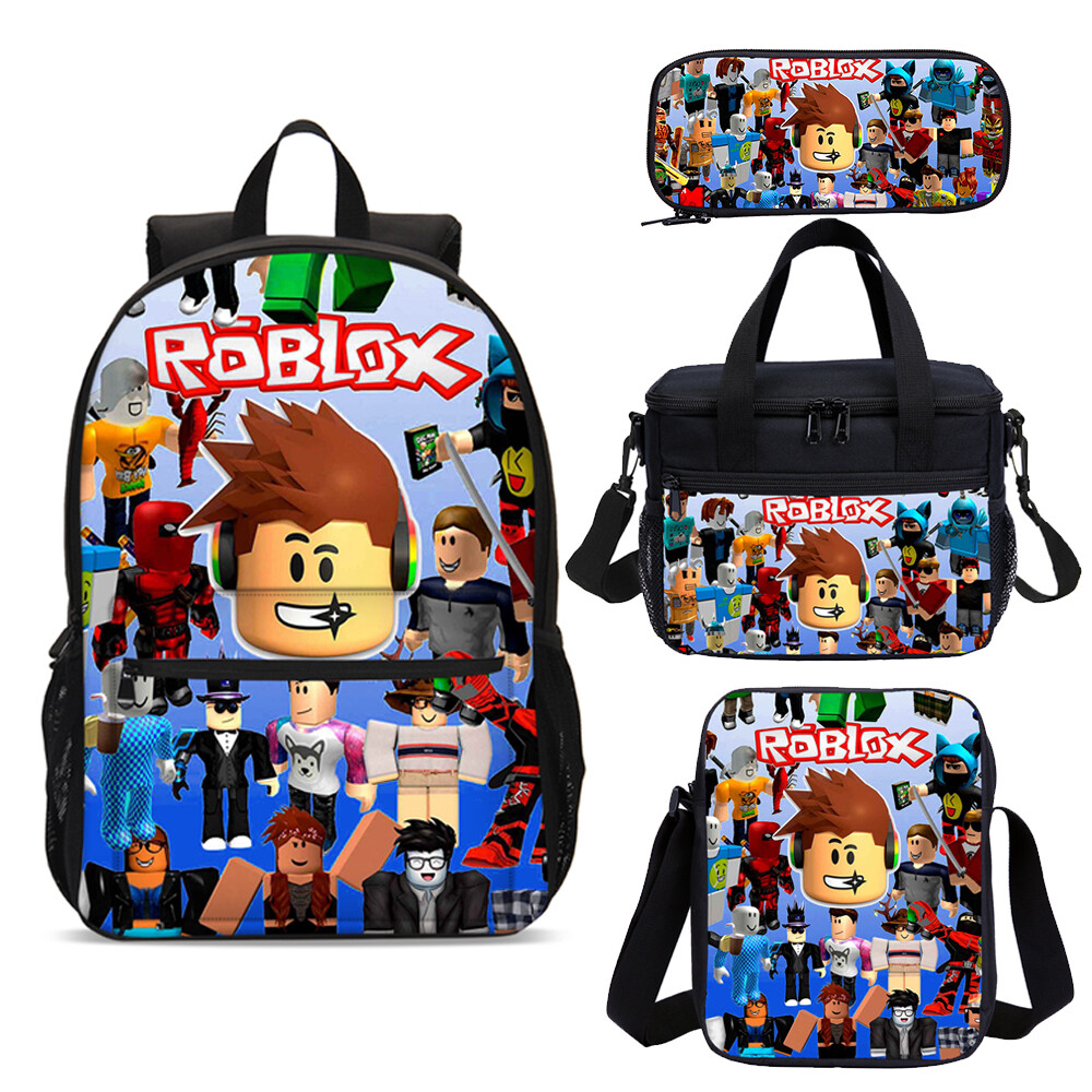 Cool Roblox Kids Favorite Game Backpack Bag Insulated Lunch Bag Pencil Case Lot Ebay - cool roblox