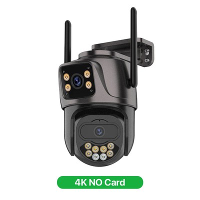 6K 9MP IP Camera 8x Zoom Dual Screen External WiFi 4K 8MP PTZ Cam Auto Tracking 