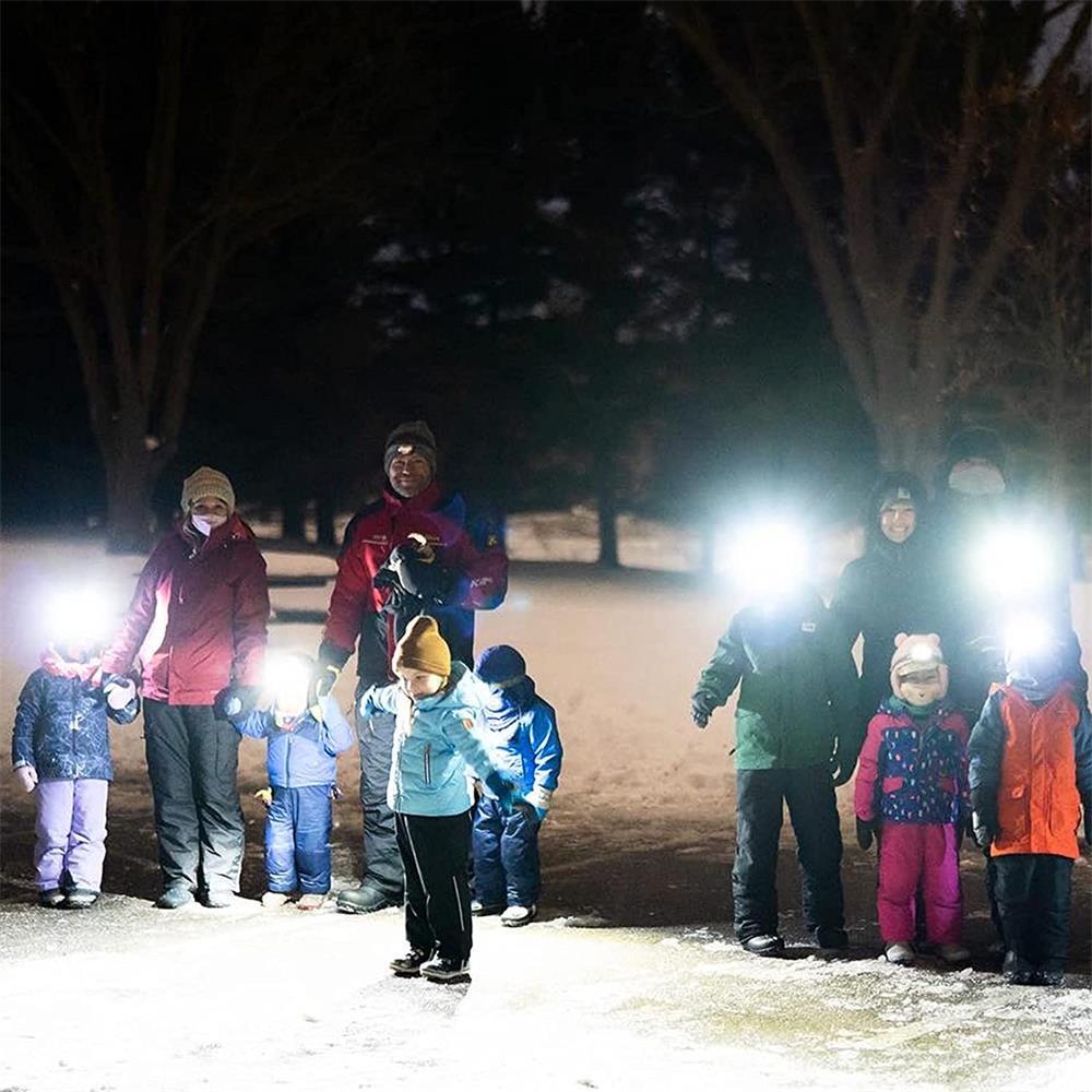 EverBrite 5 Pcs LED Headlamp Pivoting Head with Adjustable Headband,4 Modes