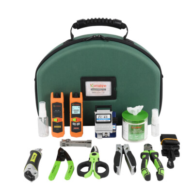 FTTH Fiber Cable Tester Toolkit KFH-12E/KFH-63D w/ Fiber Power,Fiber VFL,Cleaner