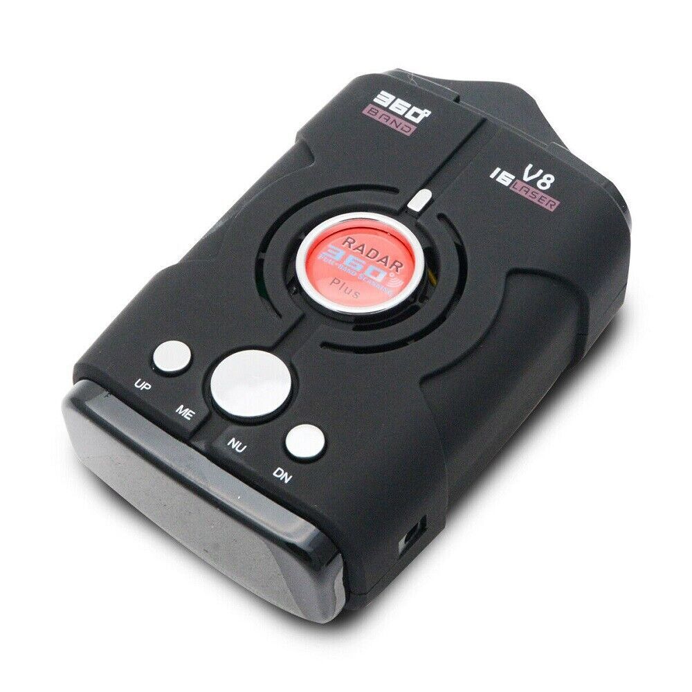 360&deg; Car Speed V8 GPS Radar Detector 16 Band Camera Voice Alarm System Security