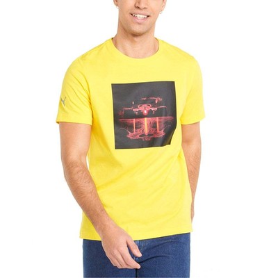 

Puma Sf Nightride Crew Neck Футболка с коротким рукавом Мужские размеры  Повседневные топы 53484, Желтый, Puma Sf Nightride Crew Neck Short Sleeve TShirt