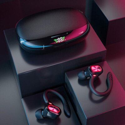 1 Pair Wireless Bluetooth Headsets Ear Hook Earbuds For T-Mobile Revvl V Plus 5G