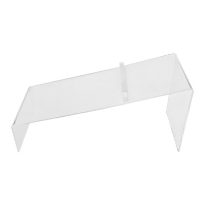 8x3x4 Clear Acrylic Lucite Single Shoe Display Stand 4Pc Set W/ Heels Slant