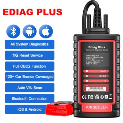 2024 EDIAG PLUS Car OBD2 Scanner Bidirectional All System Diagnostic Tool CANFD