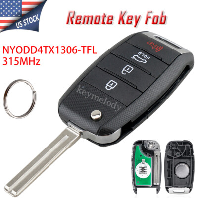 for 2014 2015 KIA Optima Sportage 4 Button Keyless Entry Remote Flip Car Key Fob