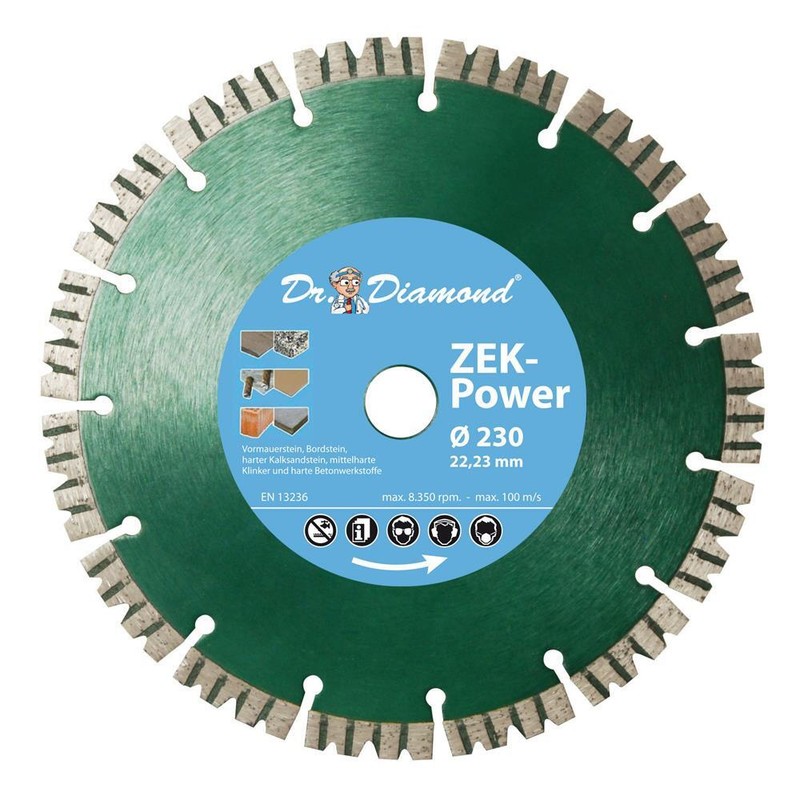 Diamant-Trennscheibe Zek-Power Ã 230 Mm Premium Trennscheibe