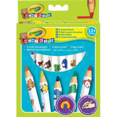 AMIGO 36789 Crayola Mini Kids crayons de couleur grand 8 pièces