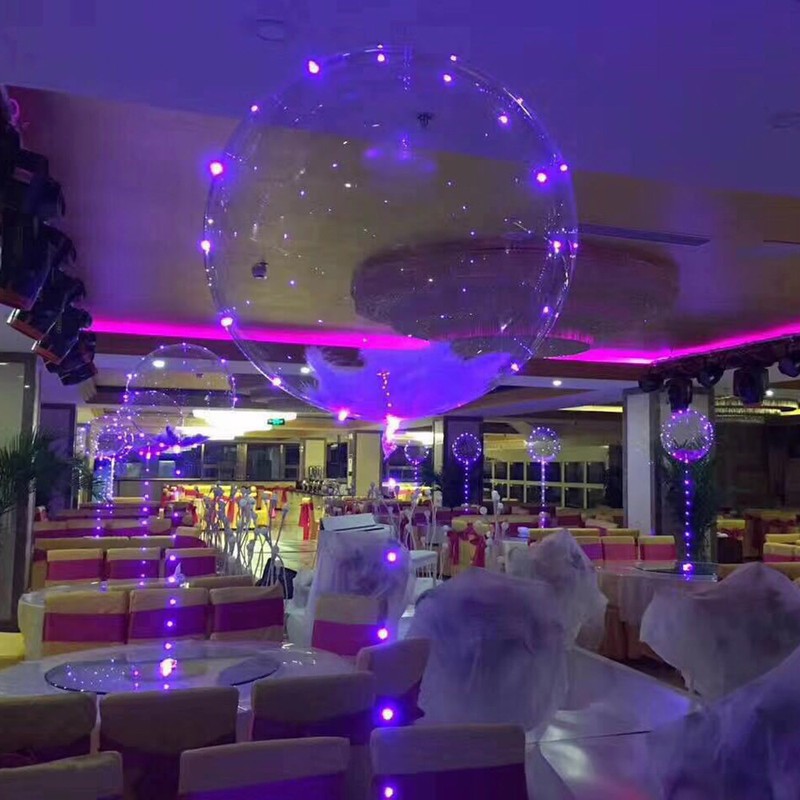 Details About Christmas Decoration Led String Light With Transparent Helium Balloons 18 1pcs