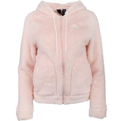 

Женская толстовка с капюшоном adidas Must Haves Sherpa FullZip размера  Повседневная верхняя одежда GF6971, Розовый