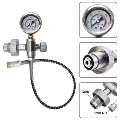 Paintball Fill Station Kit PCP SCBA Charging Refill Adapter for 400bar/6000PSI