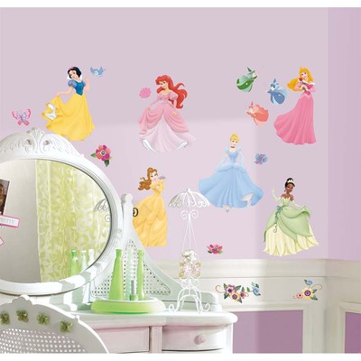 37 New DISNEY PRINCESSES WALL DECALS Princess Cinderella Snow White Stickers