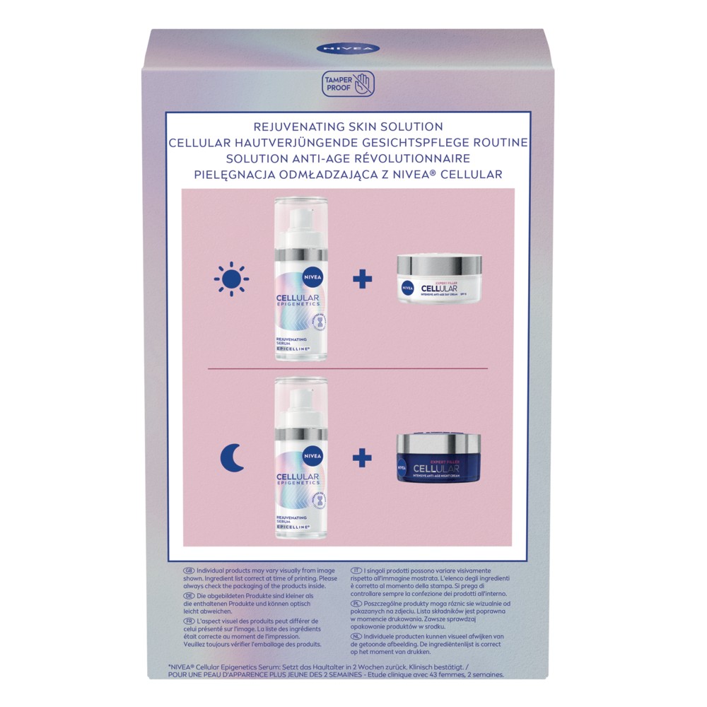NIVEA CELLULAR Expert Filler & Epigenetics Tagespflege Nachtcreme und Serum - Bild 3 von 9
