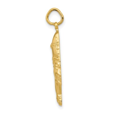 Pre-owned Superdealsforeverything Real 14kt Yellow Gold Nefertiti Charm