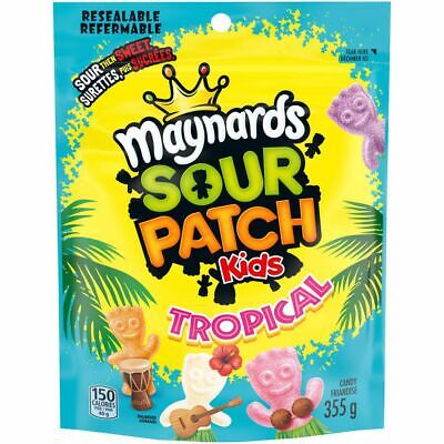2 Bags Maynards Sour Patch Kids Tropical Candy 355G -Canada -FRESH & DELICIOUS!