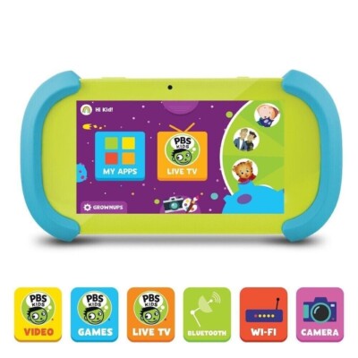 Ematic PBS Kids PBSKD7001 16GB, Wi-Fi 7 Inch HD Tablet Bluetooth & Wi-Fi Support