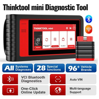 Thinktool Mini OBD2 Scanner Active Test Full System Diagnostic Tool ECU Coding 