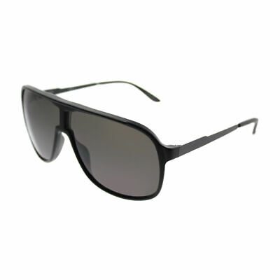 Carrera New Safari/S GTN Matte Black Plastic Aviator Sunglasses Grey Lens 62mm