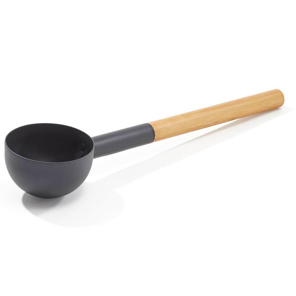 KOLO Sauna Kelle 2 Schwarz mit Bambus...