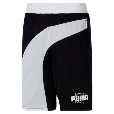 

Баскетбольные шорты Puma Formstrip, черные повседневные спортивные штаны для мальчиков, 858736, Черный, Puma Formstrip Basketball Shorts Youth