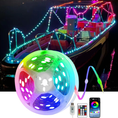 20/50/200LED Smart Rainbow Permanent LED String Fairy Lights For USB APP Control