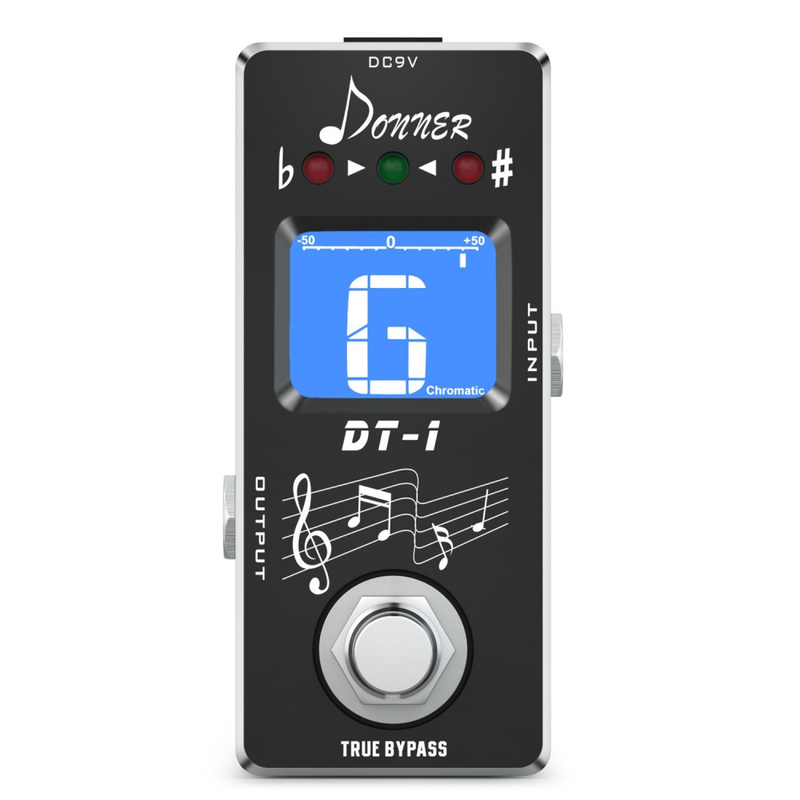 Donner Dt-1 Chromatic Guitar Tuner Pedal True Bypass