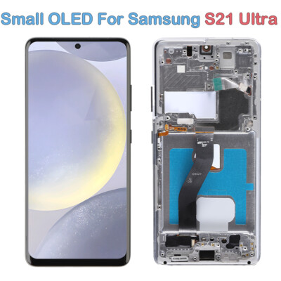 Small OLED Replacement Screen Display For Samsung Galaxy S21 Ultra G998 Silver