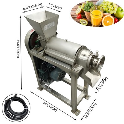 Commercial Multi-Functional Automatic Spiral Fruit and Vegetable Crusher Juicer