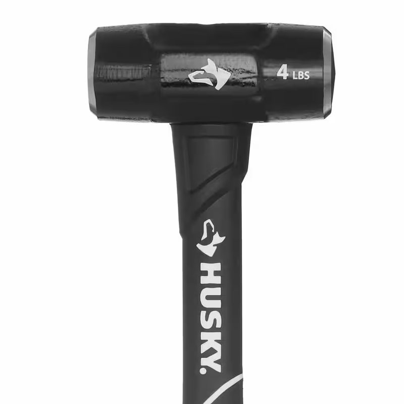 Sledge Hammer 3lb Fiberglass Handle Forged Steel Head Heavy Duty 14 in