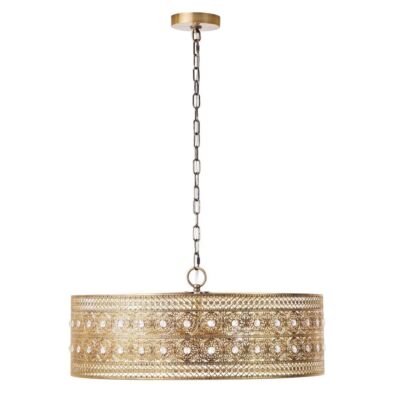 23.5 3-Light Bryar Chandelier Brass/Crystal - River of Goods: UL Listed,