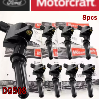 8PCS OEM Motorcraft Ignition Coils DG508 For Ford F150 4.6L 5.4L 6.8L NEW
