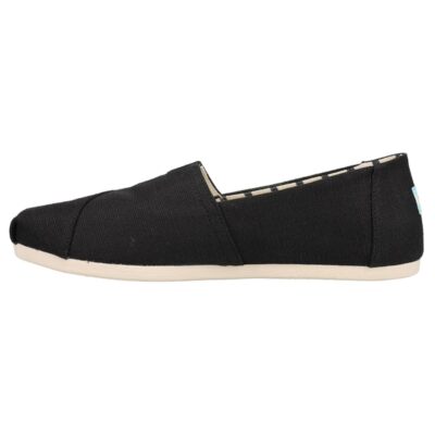 TOMS Women's Alpargata Recycled Cotton C Sz_7.5_Black Recycled Cotton Canvas
