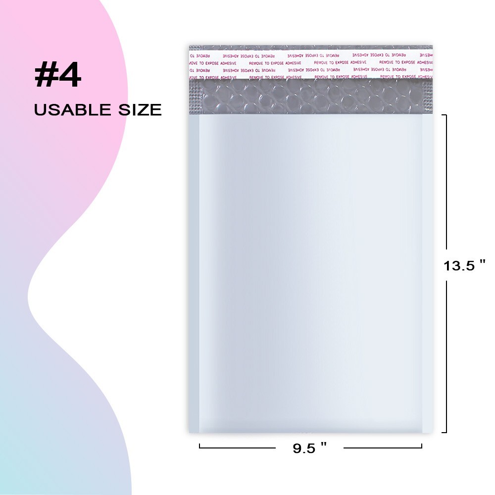 100 #4 9.5x14.5 Poly Bubble Mailers Padded Envelopes Self Seal Shipping Bags