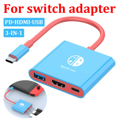 HDMI TV Dock Nintendo Switch Docking Station OLED Replacement Adapter USB 3.0