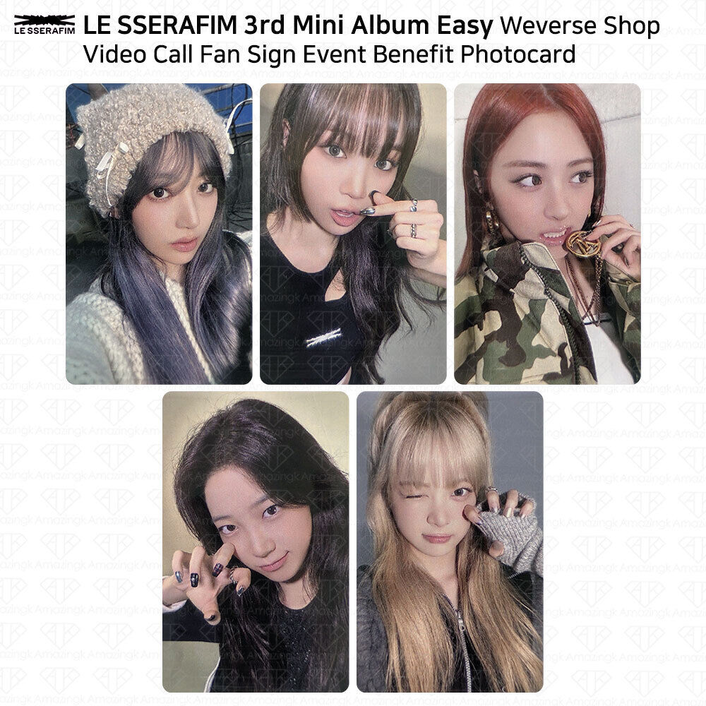 Le Sserafim 3rd Mini Album Easy Weverse Shop Video Call Fan Le Sserafim 3rd Mini Album Easy Weverse Shop Video Call Fan