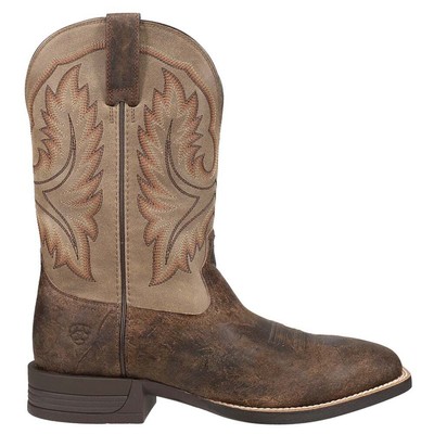 Мужские коричневые повседневные ботинки Ariat Wilder Square Toe Cowboy 10042466