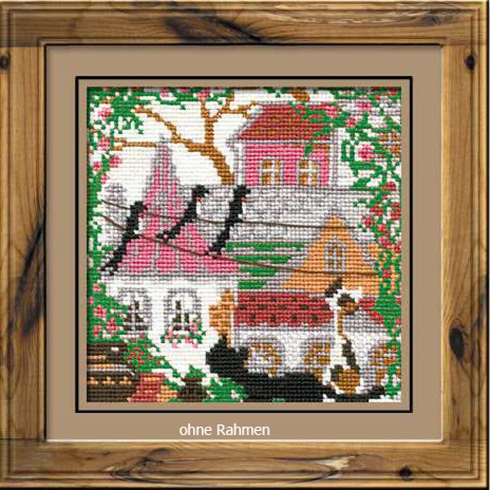 Riolis counted cross stitch Kit City & Cats Summer, DIY