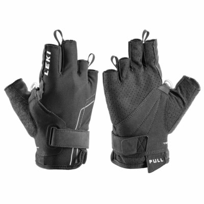 Leki Nordic Breeze Shark Short Gloves Nordic Walking Half Finger