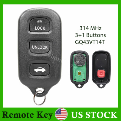 For Toyota 2003 2004 2005 2006 2007 2008 Camry Keyless Remote Control Key Fob