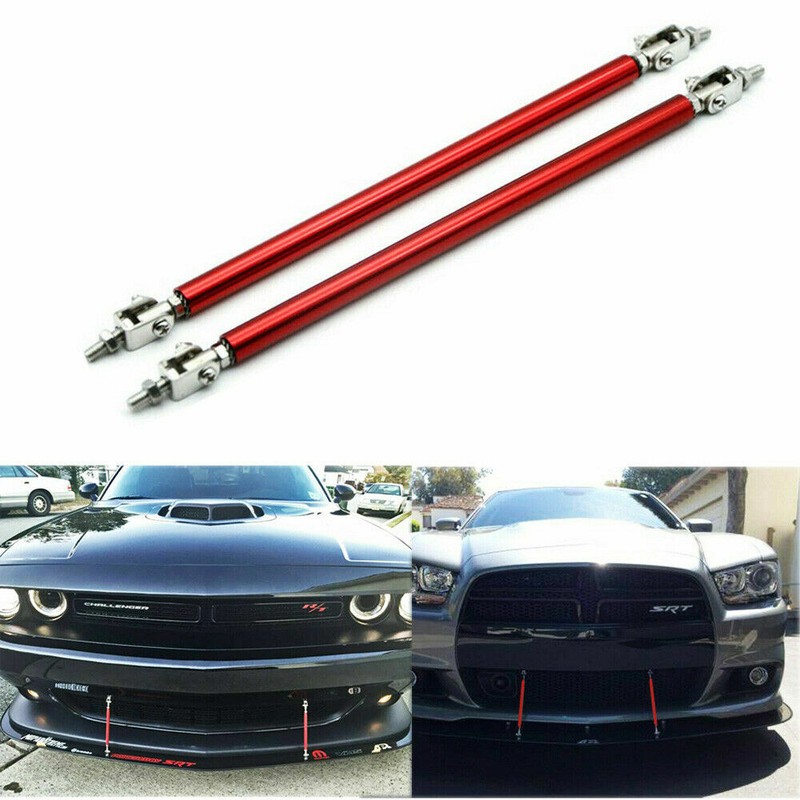 8-13 Front Bumper Lip Splitter Strut Rod Tie Support Bar For