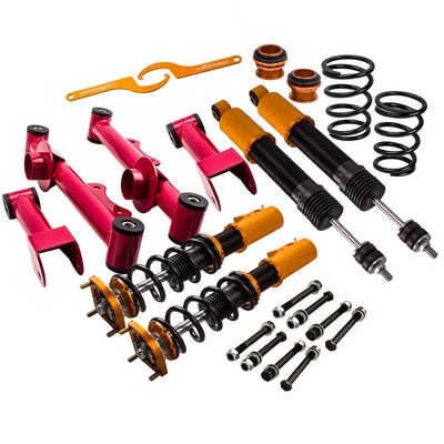 4x Coilovers Suspension Kits for Ford Mustang 4th 94-04 Adj. Height+Control Arm