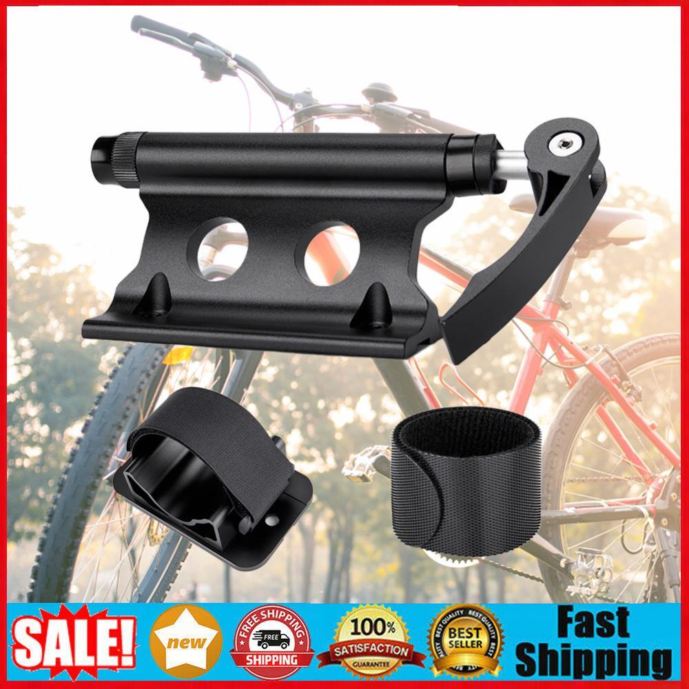 Car Roof Rack Aluminum Alloy Bike Front Fork Fixed Clip (black Set)
