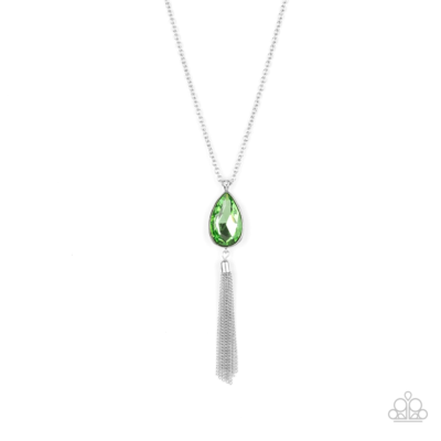 Paparazzi Elite Shine Green Necklace New eBay