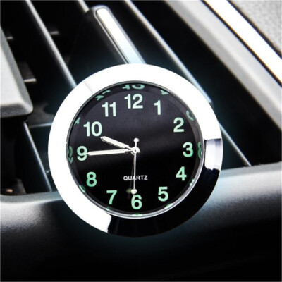 Pocket Small Mini Luminous Quartz Analog Watch Stick-On Clock For Car Boat Bike