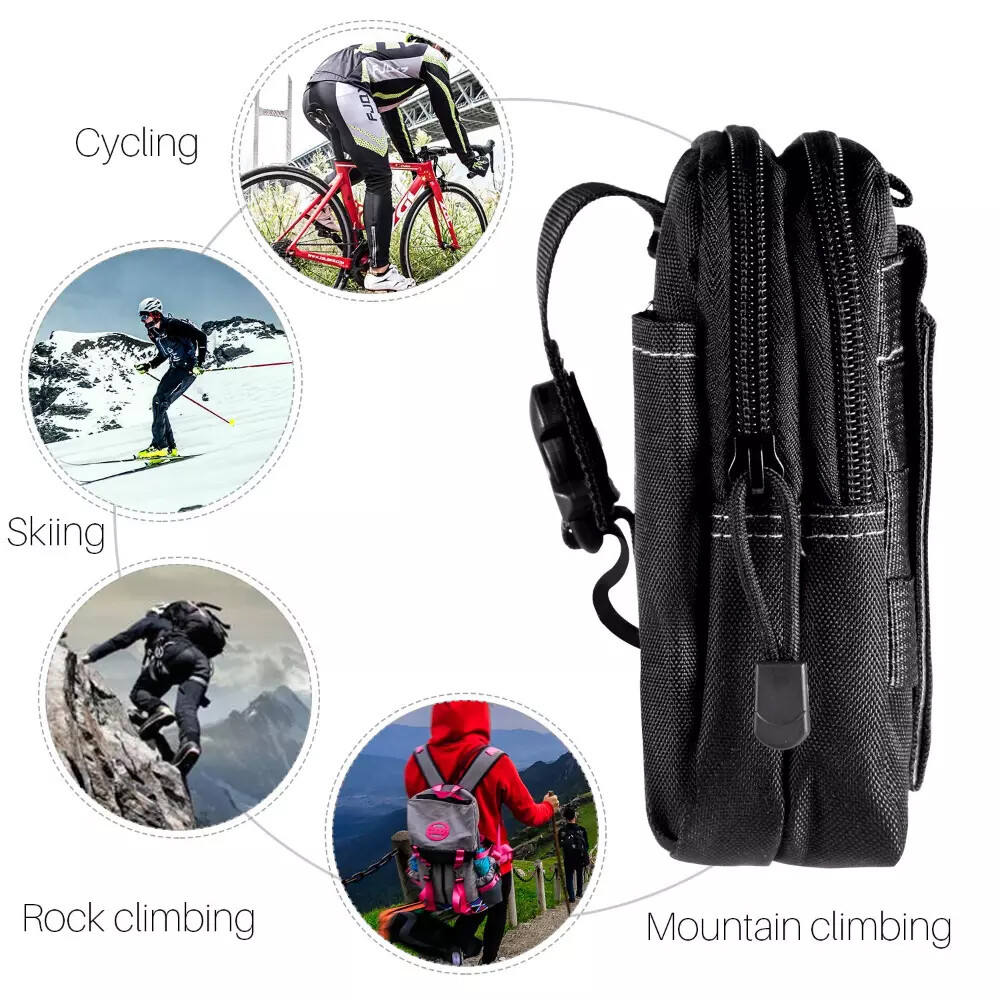 Utility Tactical Molle Pouch EDC Multi-purpose Belt Waist Pack Bag Phone Pocket