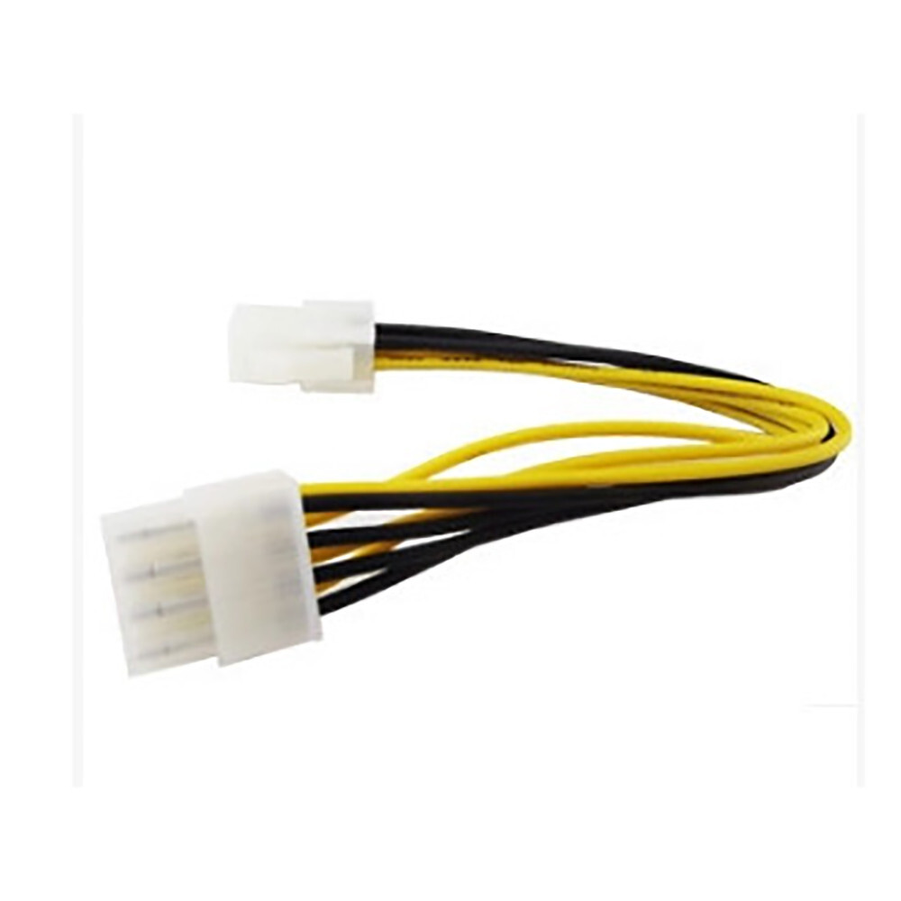 ATX 4 Pin Male to 8 Pin Female EPS Power Cable Cord Adapter CPU Power Supply